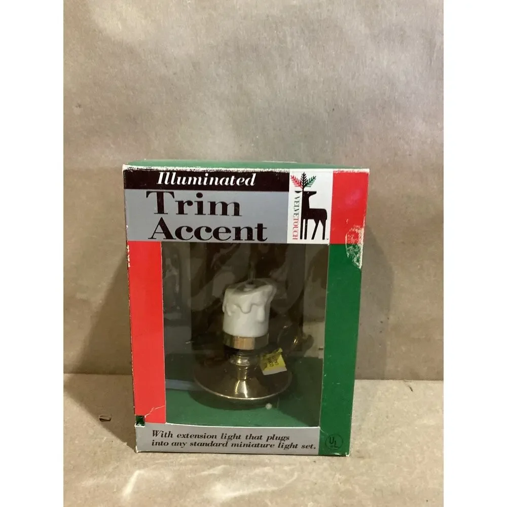 Christmas Trim Accent Light Ornament Vintage Illuminated TESTED FAST SHIPPING